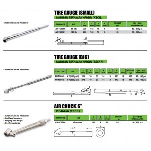 UKUR TEKANAN ANGIN KECIL 60 LB, 120 LB - BESAR 160, 200 PSI - ISI ANGIN KECIL CHROME 6 INCH